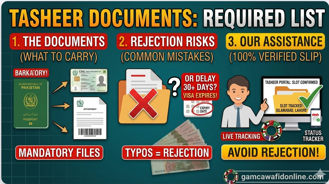 Tasheer Pakistan Required Documents List 2026: Avoid These 5 Rejection Mistakes