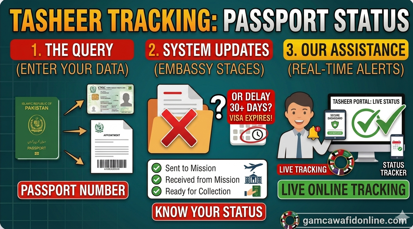 Tasheer Saudi Visa Status Tracking 2026: Step-by-Step Passport Guide